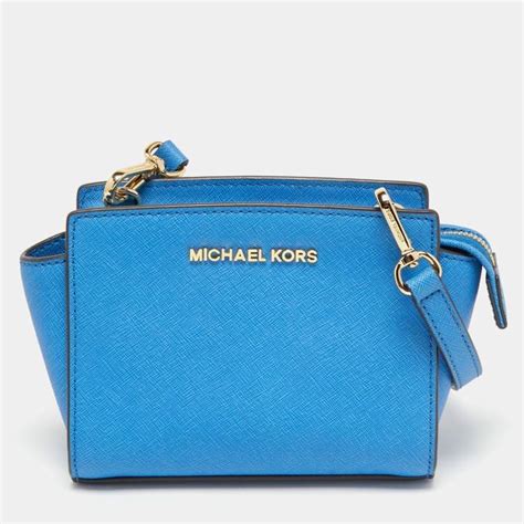 michael kors light blue selma bag|Michael Kors selma satchel.